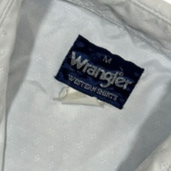 WRANGLER Vintage snap button Western dress shirt Sz Med - Picture 9 of 9